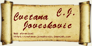 Cvetana Jovešković vizit kartica
